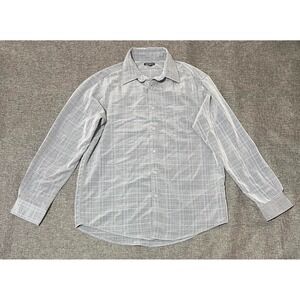 George Men's M 38-40 Plaid Long Sleeve Shirt